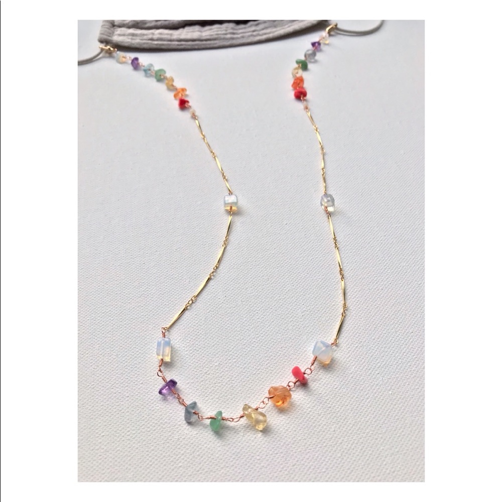 Rainbow 🌈 Mask Holder Chain Necklace